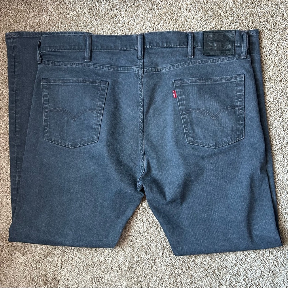 Men’s Levi’s 513 Grey Wash Slim Straight Denim Jeans Size 42x32 |C87
